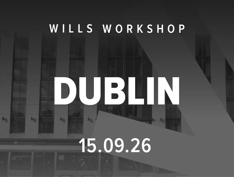 Wills Workshop, Dublin, 15 September 2026, sold out