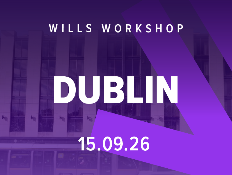 Wills Workshop, Dublin, 15 September 2026, sold out