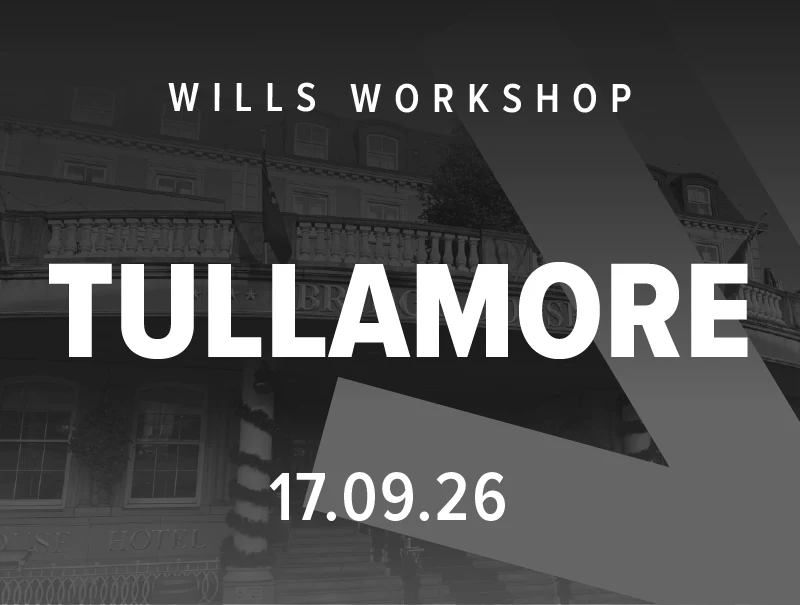 Wills Workshop, Tullamore, 17 September 2026, completed